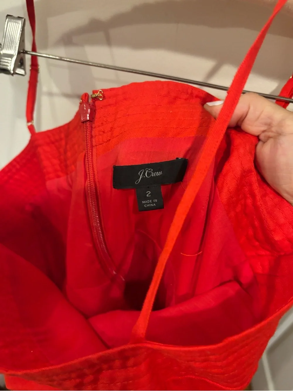J. Crew vibrant red